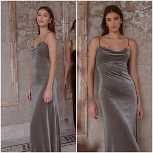 Jenny Yoo - Sammi Velvet Dress, Sage Green